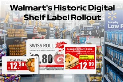 Walmart's Historical Digital Shelf Label Rollout